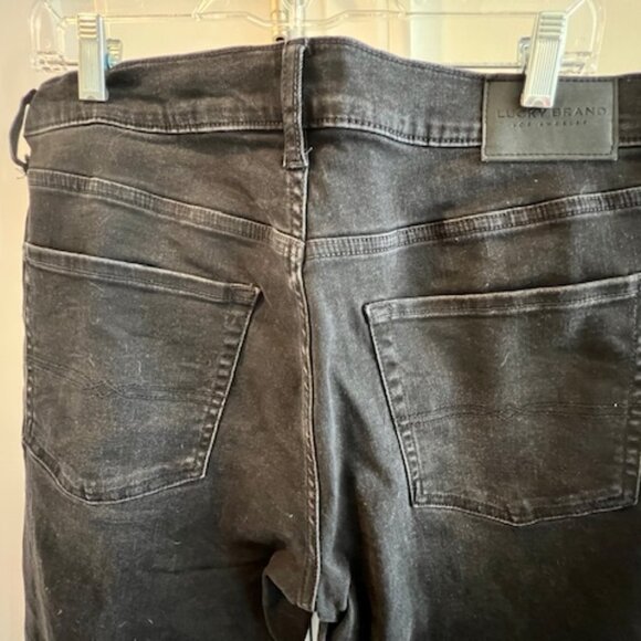 Mens Lucky 221 Straight Black Denim Jean 32 x 30 - Picture 11 of 12